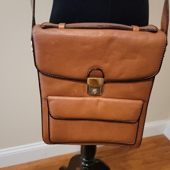 John F. Handbags - John F made in Florence Vintage Brown Crossbody Handbag